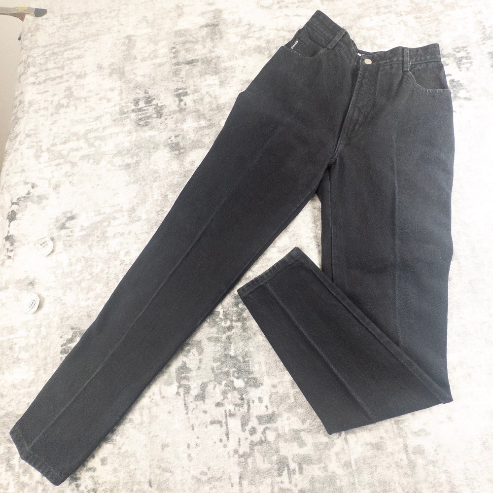Vtg Bongo‎ Jeans Women 5 Black High Waisted Gene Montesano 90s Streetwear Y2K